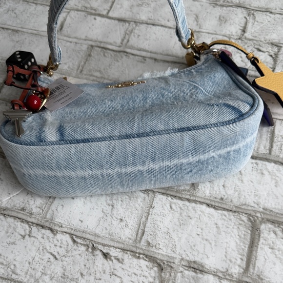 Coach Teri In Loved Denim With Charms Bag - Picture 16 of 17